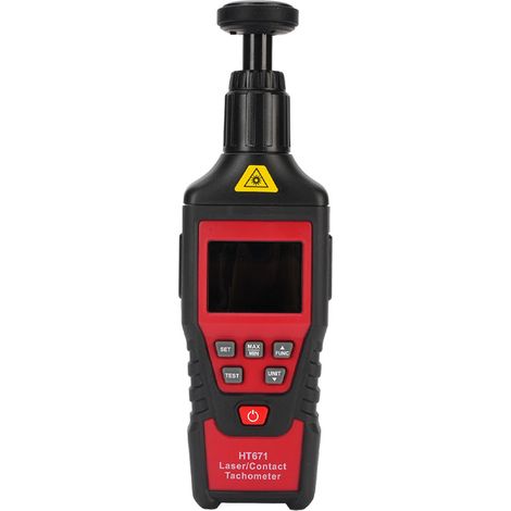 Tachymètre numérique portable à contact haute précision, compte-tours RPM pour automobile et moto (1/5)