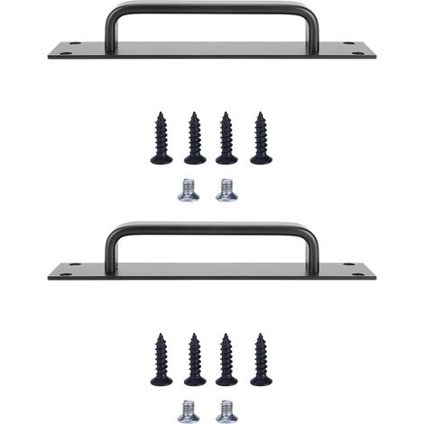 Ensemble de 2 poignées de porte en alliage d'aluminium pour porte coulissante de balcon ou porte en bois (1/5)