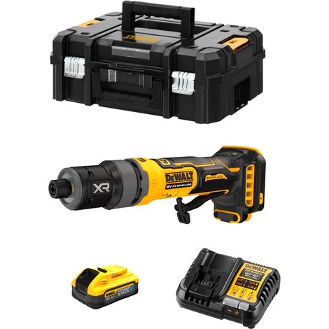 Geradschleifer DeWALT DCG420H1T (1 x 5,0 Ah Powerstack + DCB1104 + TSTAK II) (1/5)