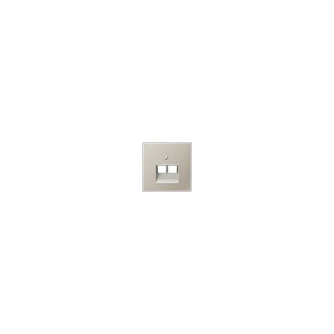 Jung Cache pour boîtes de connexion IAE/UAE, 2 x 8 pôles, série LS, acier inoxydable ES 2969-2 UA