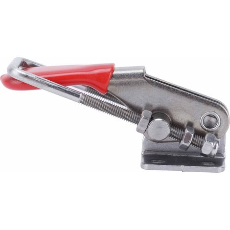 Pince à levier en acier inoxydable, bride de verrouillage réglable, loquet à dégagement rapide pour fixation d'établi, système de serrage robuste, 2 pièces. (1/5)