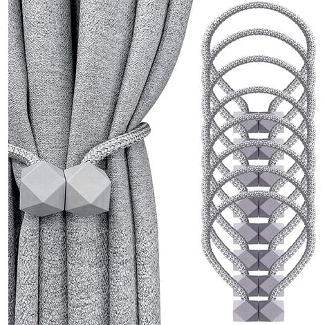 24 anneaux de rideau de douche en acier inoxydable, crochets de rideau, faciles à installer, avec un diamètre intérieur de 50 mm, adaptés aux rideaux de douche et aux rideaux de fenêtre (argenté) (1/5)