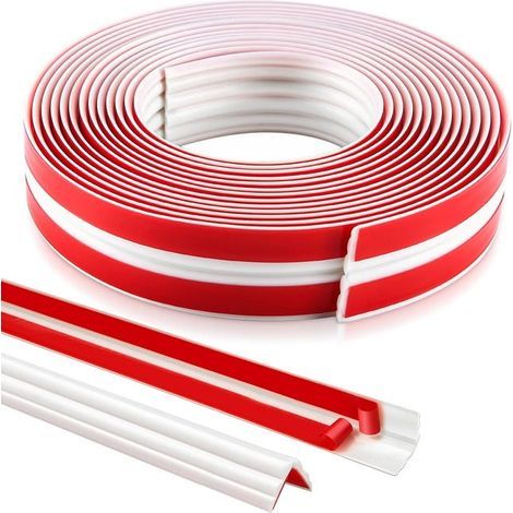 1 rouleau 5m Bordure Coin Murale Flexible – Moulure Autocollante Résistante pour Angles Intérieurs et Extérieurs, Mur, Plafond, Bordure (1/5)