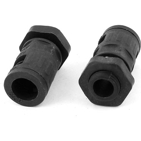 2 pièces 10 mm Innendurchmesser Kunststoff Wellrohr Schlauch Rohr Schläuche Kabelverschraubungen
