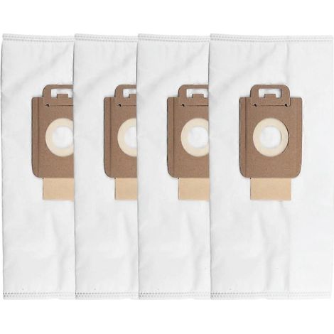 Lot de 4 sacs à poussière pour appareils électroménagers Nilfisk P10, P12 et P20 (références 128389187/107407639) - Kit de sacs à poussière et filtres - Pièces détachées pour appareils électroménagers (1/5)