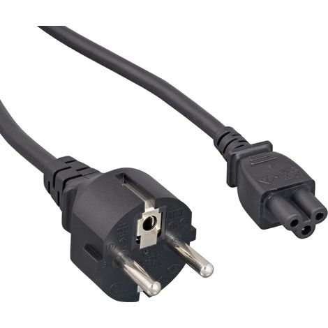 Cordon d'alimentation aux normes européennes de 1,5 m (0,3 mm²) en aluminium plaqué cuivre — Câble avec fiche Euro à 3 broches (Cordon d'alimentation secteur) (1/5)