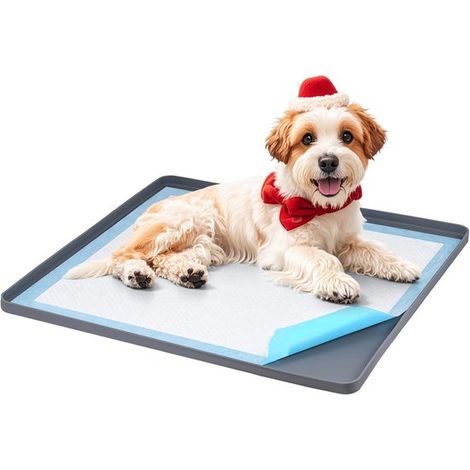 Hundetoilette Urinmattenhalter für Hunde Urinmattenhalter für Hunde und Welpen Rutschfest und auslaufsicher Tragbare Silikonmatte Design mit erhö