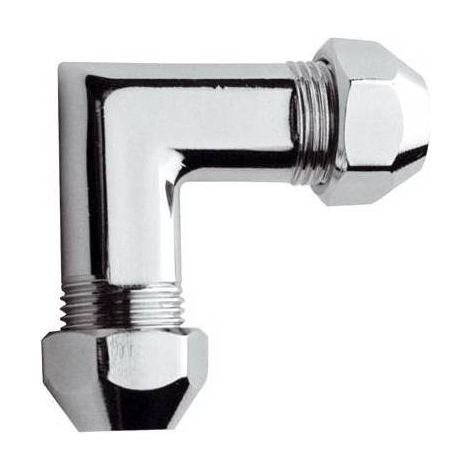 RACCORDO CURVO CON GUARNIZIONE E DADI CONICI 10x10 mm REMER