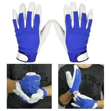 Welding Gloves, Heat Resistant Leather Glove for Tig Welder/Grilling/BBQ/Oven/Fireplace/Wood Stove, Labor Protection Gardening Gloves (1 Pairs) - (1/4)