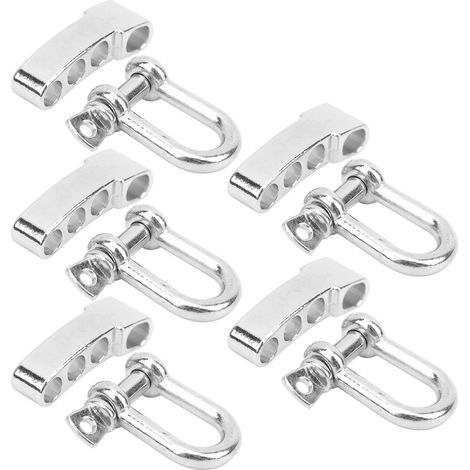 Ensemble de 5 manilles Bow UType en acier inoxydable pour équipement d'escalade et randonnée (1/5)