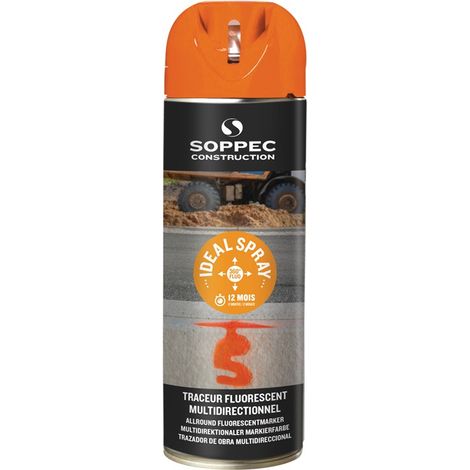 Markierungsspray IDEAL leuchtorange 500ml Spraydose SOPPEC (1/5)