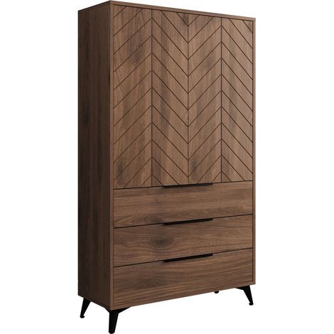 Estantería Comfivo Citrus IV , Con cajones, Con puertas, Cerrable, MDF, Aglomerado laminado, Número de puertas: 0, Número de cajones: 0, 180x104x40cm