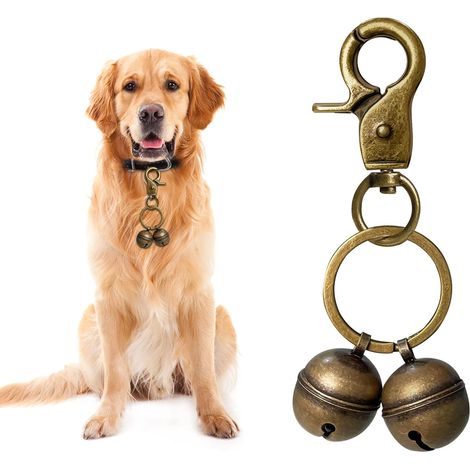 Glöckchen am Hundehalsband, Messing, ohne Edelstein (1/5)