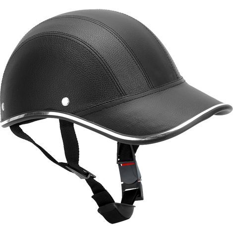 Casque de moto sécurité hommes femmes Portable résistant aux chocs ABS (noir A0322) (1/5)