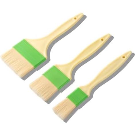 Kochpinsel-Set – Marinadenpinsel – Grillen und Backen – Verschiedene Größen – 3-teilig – Grün (1/5)