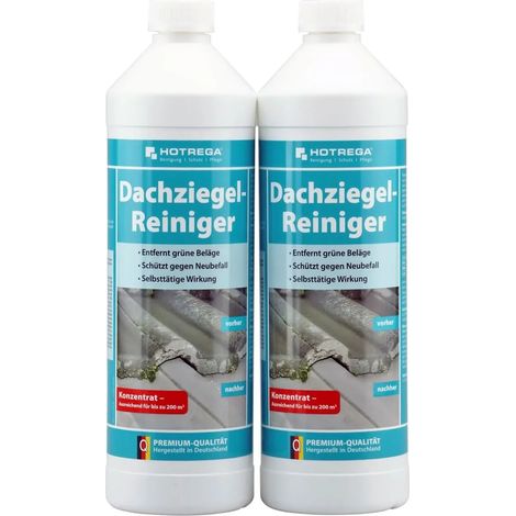 HOTREGA Dachziegel Reiniger Konzentrat 2 x 1 Liter (1/5)