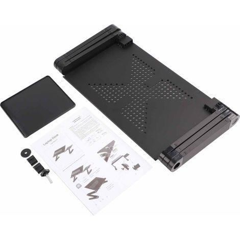 Support de bureau pour ordinateur Portable, plateau de Table avec support de souris, canapé-lit noir (1/5)