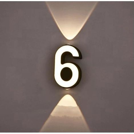 (6) Applique murale, étanche, lampe numérique d'extérieur LED, lumière de projection de paysage, lumières de logo, lumières modernes, terrasse, balcon, signature (1/5)