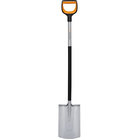Bêche de Jardin pour Sols mous et pauvres en cailloux, Bout Rond (1/5)