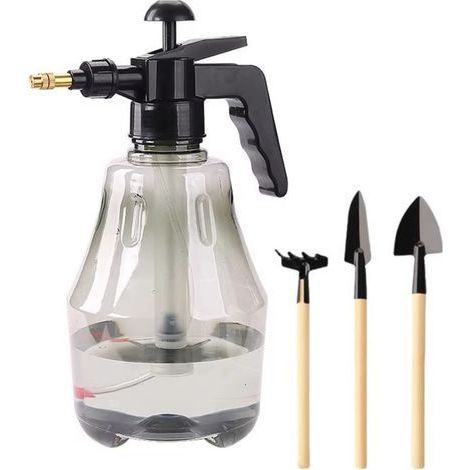 pulvérisateur à pompe manuelle, pulvérisateur de jardin à pression manuelle avec buse réglable, flacons pulvérisateurs portables,Vaporisateur de jardinage - 1 pièce + Mini outils de jardinage - Petit (1/5)