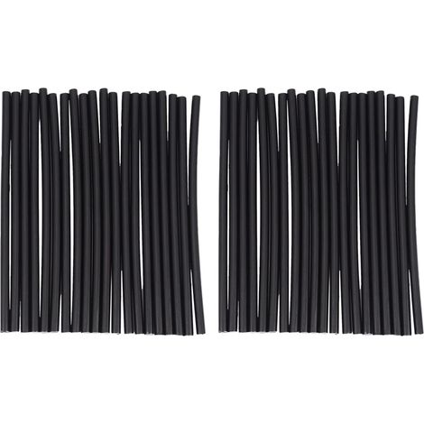 Outils de Bricolage Accessoires de Reparation de 40 Pcs 200mm Batons de Colle Thermofusible Noir 7mm (1/5)