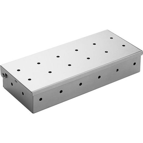 Boîte de fumage barbecue avec couvercle à charnière, accessoire fumoir pour grillades (1/5)