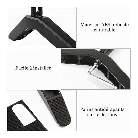 TV Stand Stands, Replacement TV Base Bracket for 32-65 Inch TV, Black TV Stand Legs with Non-Slip Feet and Screws for LCD LED Plasma Flat Screen (1/4)