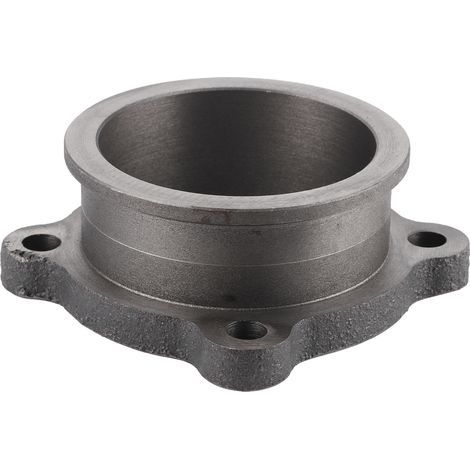 Brida de escape para turbocompresor, 4 tornillos, adaptador de banda en V de 2,5 pulgadas a 2,5 pulgadas, accesorio universal para automóvil. (1/5)