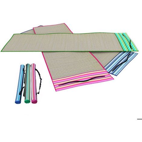 Asciugamano da spiaggia - MARBUENO - 60 x 180 cm - Plastica - Pieghevole - Multicolore