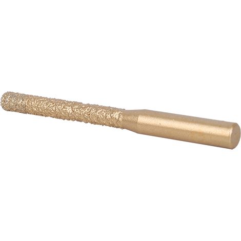 Fraises diamantées à rainurer tige droite brasées dorées pour quartz marbre pierre joint 6,35 x 5 x 65 mm (1/5)