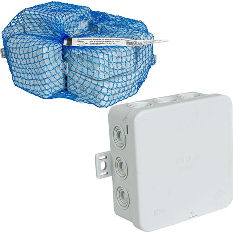 10x F-Tronic FR Abzweigkasten Aufputz E113 IU Grau (1/5)