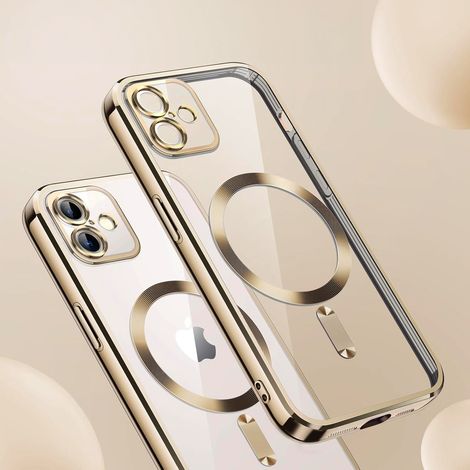 Custodia per iPhone 16 Plus, Electro MagSafe, oro + pellicola protettiva per lo schermo (1/4)