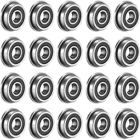 Lot de 20 roulements F695-2RS à billes à gorge profonde miniatures à bride 5 x 13 x 4 mm pour VORON Mobius (1/5)