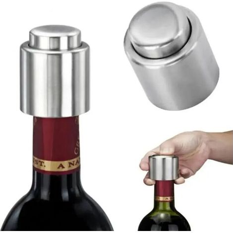 1 PC En Acier Inoxydable Bouchon De Bouteille De Vin Vide Bouchon De Vin Rouge Bouteille Couverture Scellant Frais Gardien Bar Outils Barware Cuisine Accessoire grand (1/5)