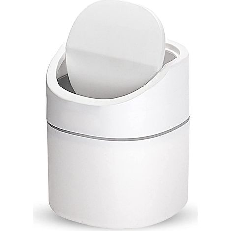 BEBUSINGOTO Basurero de mesa pequeño, mini basurero de escritorio de cocina, basurero de oficina (1/5)