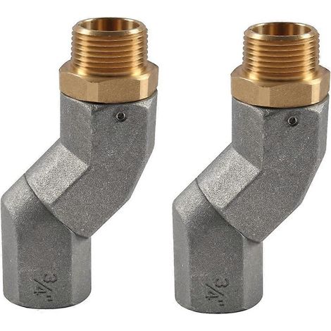 Raccord pivotant à 360° pour tuyau de transfert de carburant NPT 3/4" (2 pièces) (1/5)