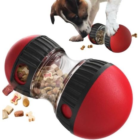 Jouet interactif pour Chien Distributeur de croquettes,Balle Interactive Chien,Jouet Intelligent,Jeu Indestructible,Jouet (1/4)