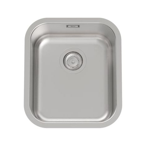 Fregadero de 1 cubeta de acero inoxidable PORTO - ROCA Medidas: 390x450x180 mm (1/2)