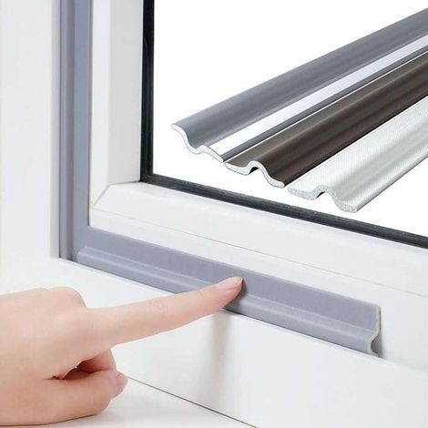 Selbstklebende PU-Schaumdichtung für Schiebefenster, grau, 8 m