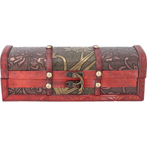 Boîte à bijoux rétro en bois, élégante, pour épingles à cheveux, colliers et bracelets, rangement, décoration intérieure, accessoires de loisirs créatifs (1/5)