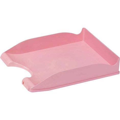 BANDEJA FAIBO PS 350X250X65MM ROSA PASTEL - Pack de 10 unidades