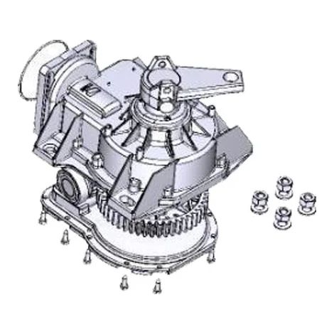 Groupe de réduction de corps en aluminium CAME 119RIA121 pour remplacement de moteur Frog-A (1/4)