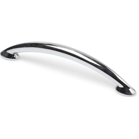 Asa de zamak con acabado cromo brillo, dimensiones:110x10x23mm y entrepuntos:96mm -