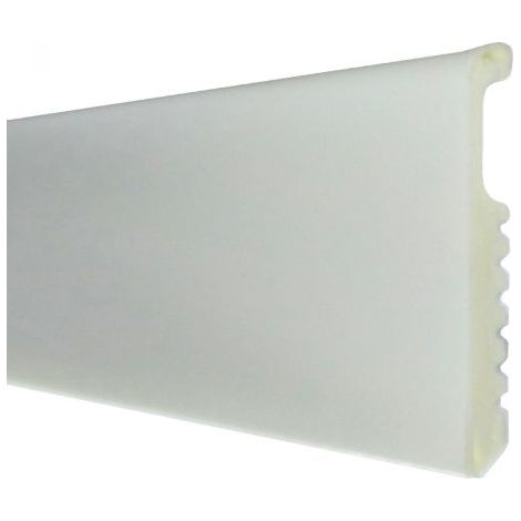 BATTISCOPA 75X8 POLISTIRENE LISCIO 200 CM BIANCO 10 PZ