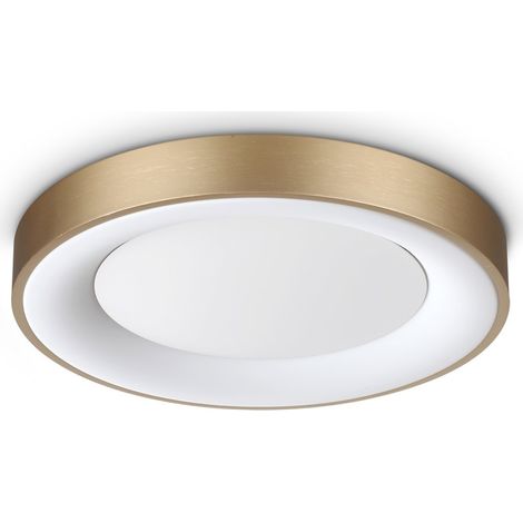 Ideal Lux Lampada da soffitto moderna Planet 1 luce LED integrato ottone metallo (1/3)