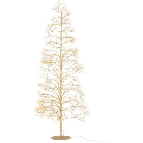 Sapin en Métal 2700 LED "Howard" 210cm Doré