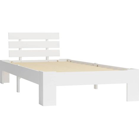 Maison Exclusive - Dormeuse Estraibile senza Materasso Bianca Legno Pino 90x200 cm (1/5)
