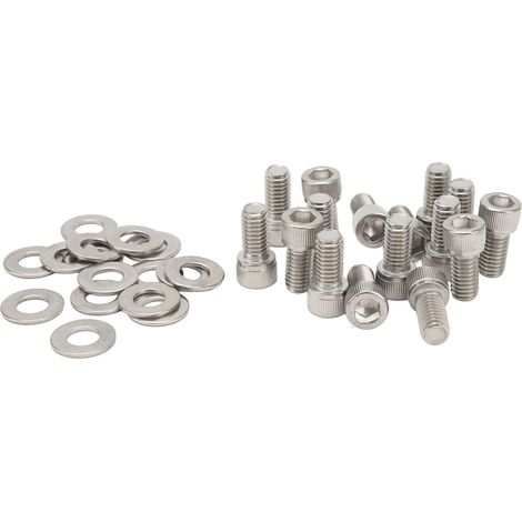 Kit 16 boulons de culasse en acier inoxydable pour moteurs Ford Small Block SBF 260 289 302 351W 351M 400M 351C, visserie de remplacement robuste (1/5)