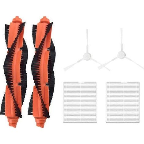 6-teiliges Set für Saugroboter S20 / D106: Zubehör, Ersatzteile für Hauptbürste und Filter. (1/5)
