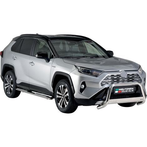 Pare-buffle Avant pour Toyota RAV4 XA50 Hybride 2019-2025 63 mm en Acier Gris (1/5)
